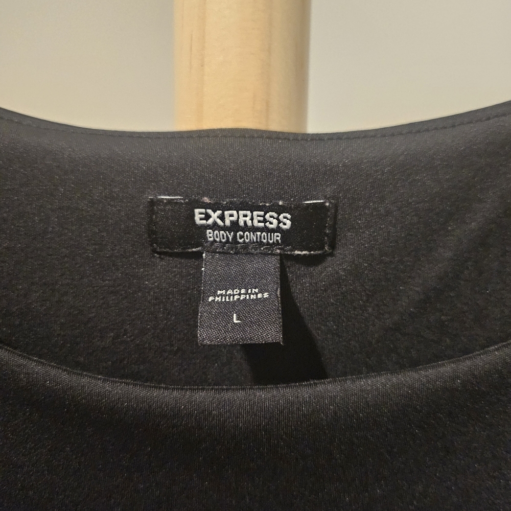 Express Black Tank Bodysuit, Large - Picture 4 of 4